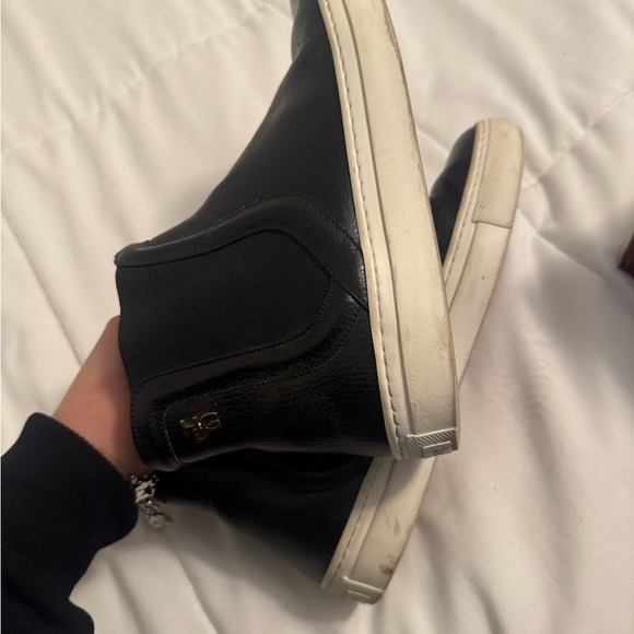Givenchy Black Leather Men\'s Boots with White Sole